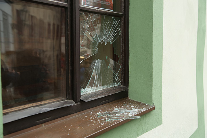 A2B Glass are able to board up broken windows while they are being repaired in Haywards Heath.
